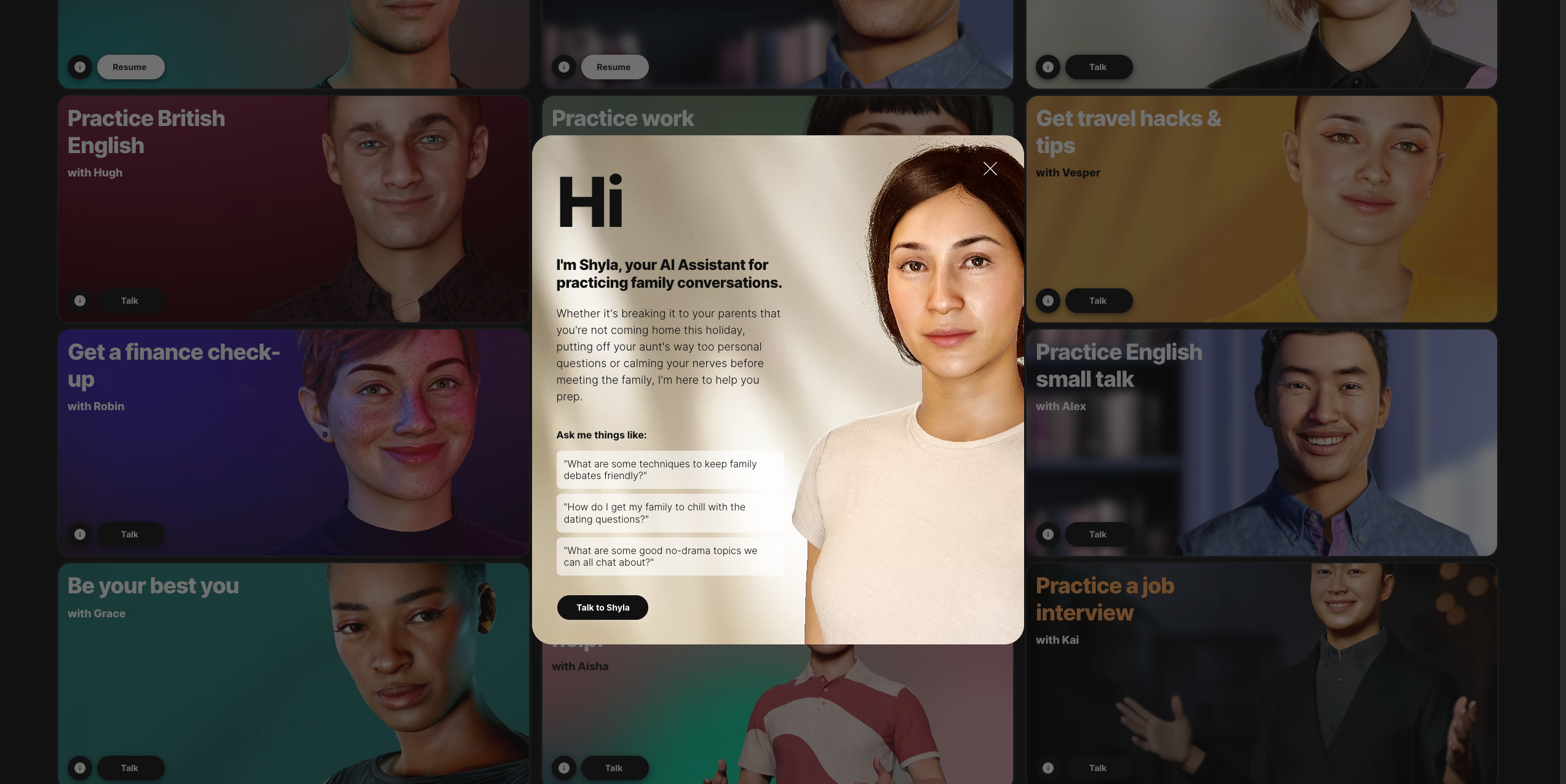 AI Assistant extended detail view