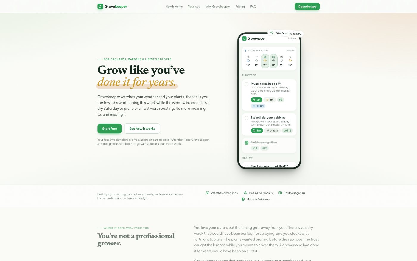 GroveKeeper garden app